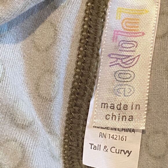 1084 LuLaRoe Size T & C Leggings Mustard and Tan Polka Dot Print New - Picture 3 of 4